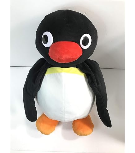 Amazon.co.jp: ピングー 特大サイズ ふわふわ ぬいぐるみ 約42cm